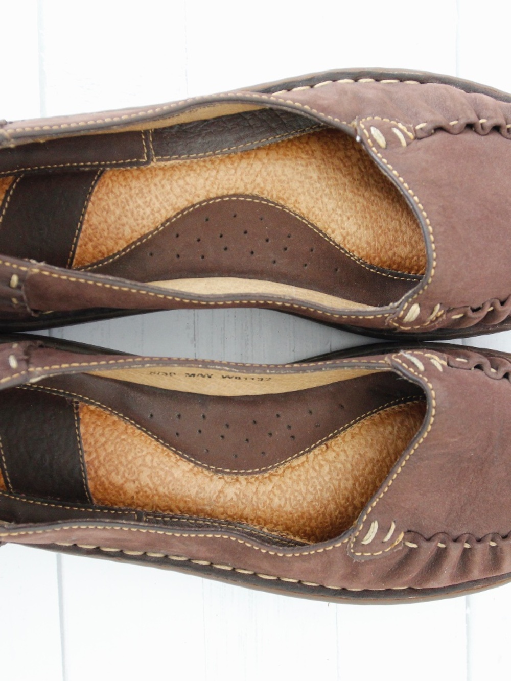 Born Brown Suede Loafer Cork Insole - Picture 13 of 14